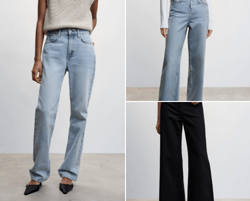 MANGO jeans cover photo collage