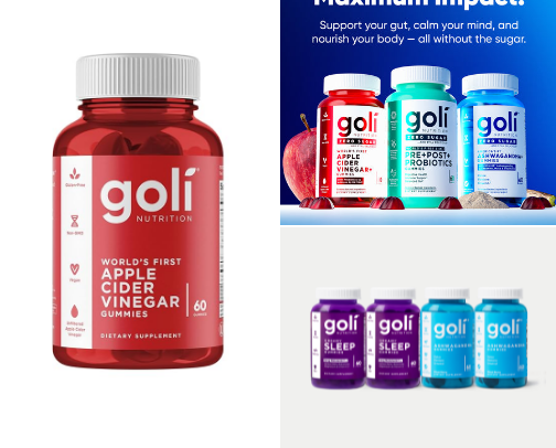 Goli Nutrition cover photo collage