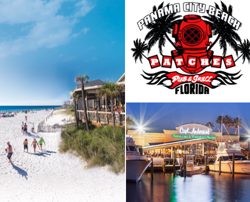 My go-to favorite spots in Panama City Beach, FL! ☀️🐚🪸 cover photo collage