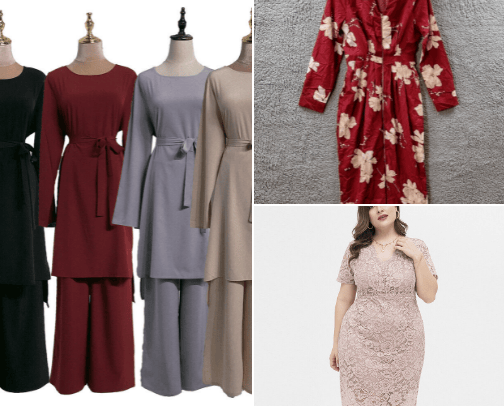 Clothing cover photo collage