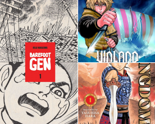 Manga to Read if You Love History cover photo collage