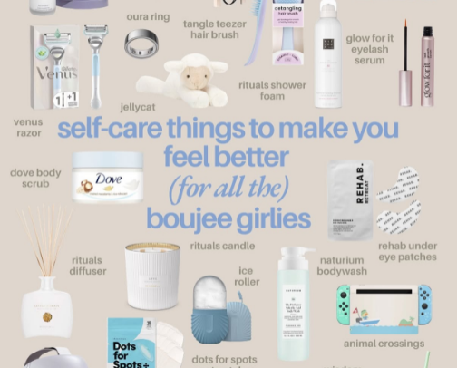 Self care things to make you feel better for the it girl cover photo collage
