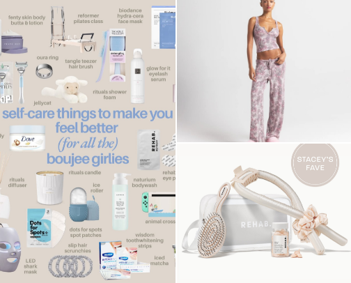 Self care things to make you feel better for the it girl cover photo collage
