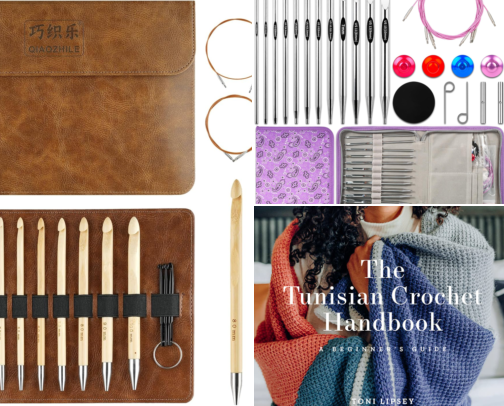 Tunisian Crochet Must-Haves cover photo collage