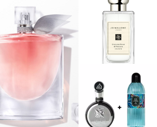 My favorite perfume recs cover photo collage