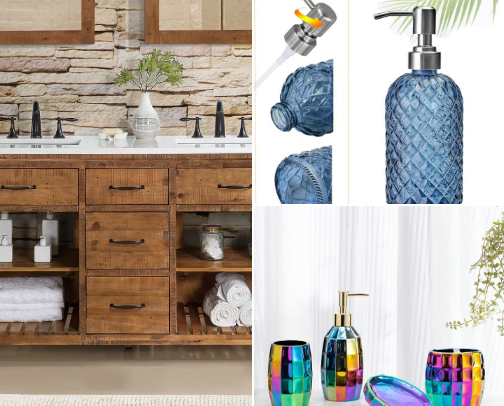 Bathroom essentials cover photo collage