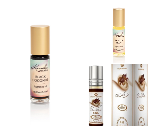 Perfume oils I adore cover photo collage