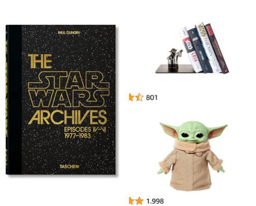 Star Wars Merchandising cover photo collage