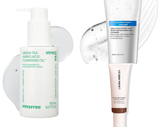 K-pop idol skincare routine cover photo collage