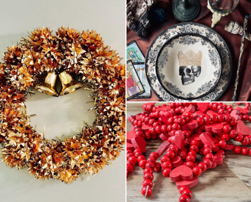 Get the Look: Anthro-Inspired Vintage Holiday Decor on a Budget 🎄🎃💌 cover photo collage