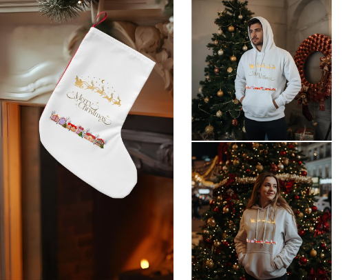 🎄“White Christmas” Collection – Elegance in whitе cover photo collage