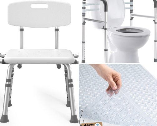 Bathroom Safety Essentials for Seniors cover photo collage