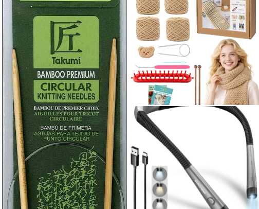 Knitting Starter Supplies cover photo collage