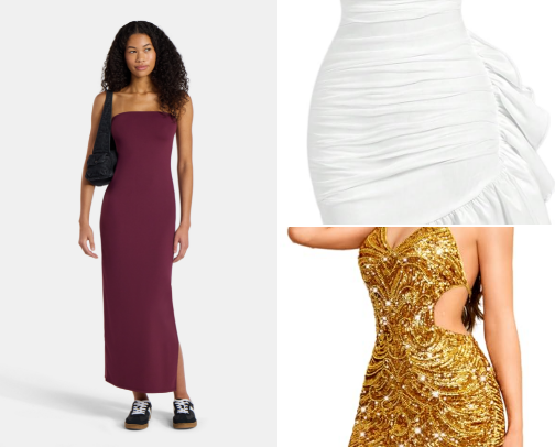 Baddie on a budget dress edition cover photo collage