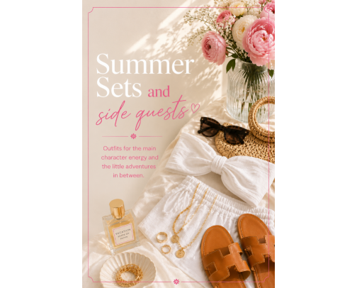 Summer Sets & Side Quests cover photo collage
