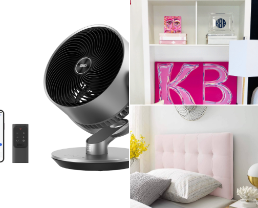 Dorm room essentials cover photo collage