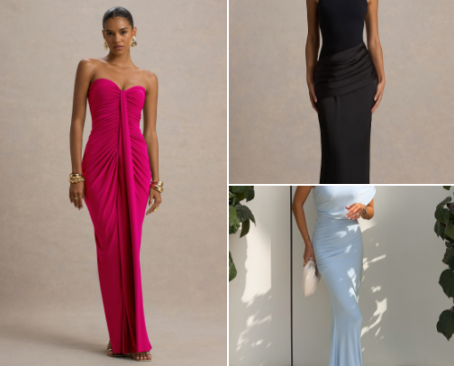 Wedding guest dresses cover photo collage