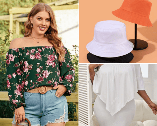 Plus size fashion! cover photo collage