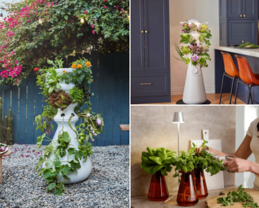 Indoor Hydroponic Garden Systems for Home Food Growing & Fresh Produce cover photo collage