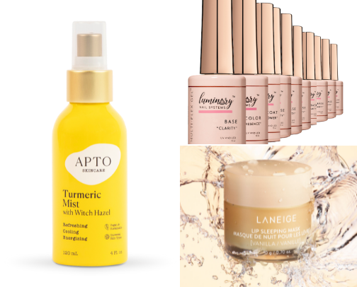 My go-to skincare and beauty products cover photo collage