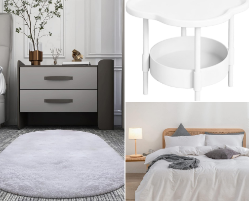 White Aesthetic Moodboard cover photo collage