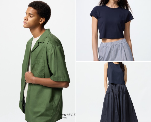 Uniqlo products cover photo collage