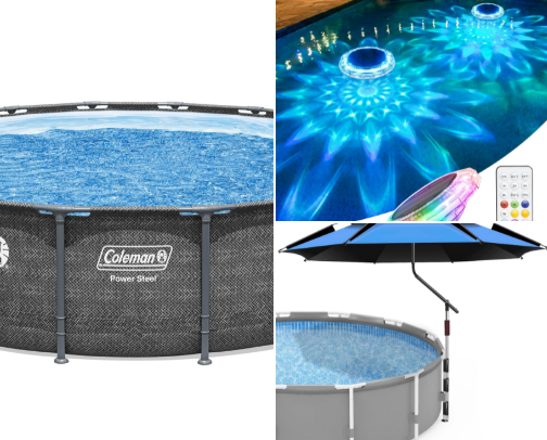 Pool must haves 👙 cover photo collage