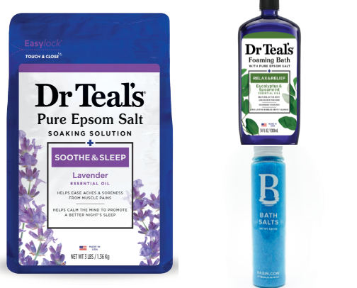 Shower/Bath products to feel like you are at a spa cover photo collage