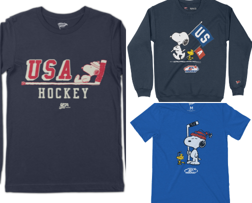 Snoopy x Olympics/Team USA Hockey cover photo collage