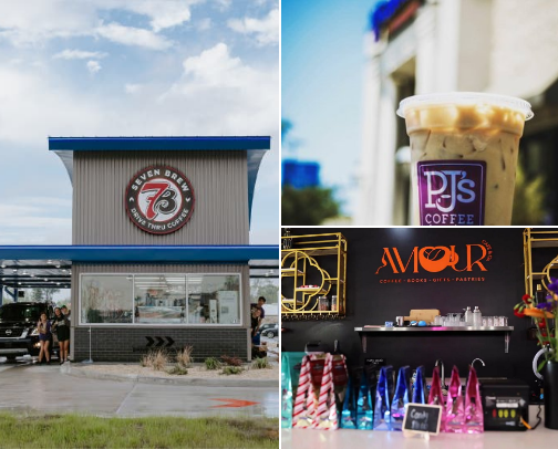 Best Coffee Shops in Ascension Parish (Gonzales & Prairieville) cover photo collage