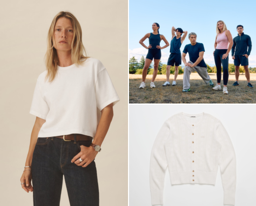 Natural fiber clothing favorites cover photo collage