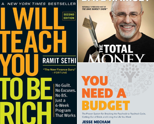 The Best Books for Building Wealth cover photo collage