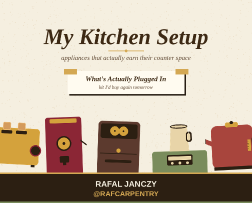 My Kitchen Setup — Appliances I Use Every Day cover photo collage