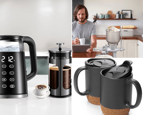 Coffee fanatic cover photo collage