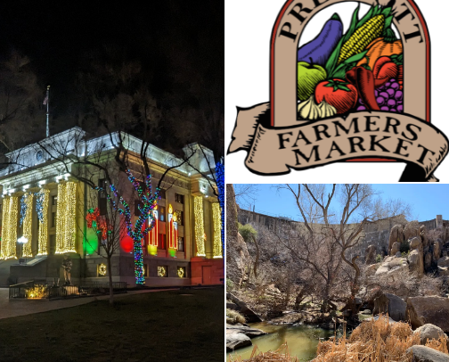 Best Christmas town & worlds oldest rodeo cover photo collage