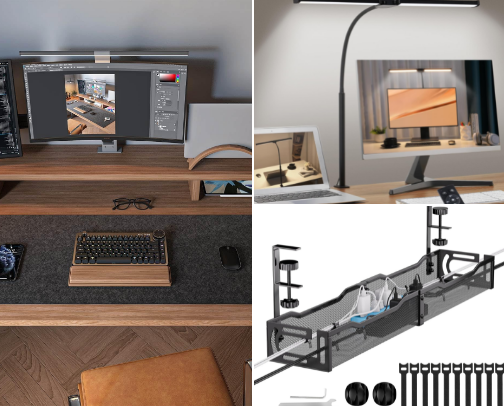 The Deep Work Desk Setup: Essentials for Focus cover photo collage