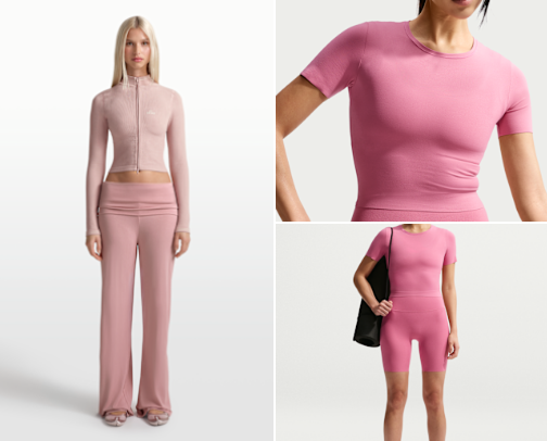 Pink Athletic Clothes-Shoes cover photo collage