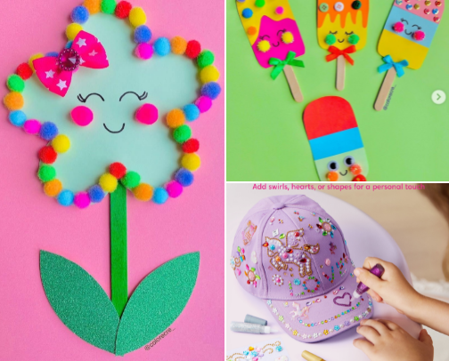 ⋆.˚ 𓆉  𓇼Fun Educational Arts & Crafts for Kids cover photo collage