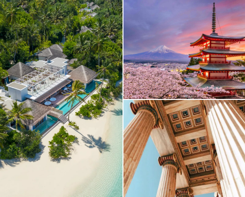 Travel cover photo collage