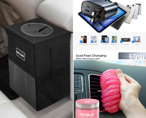 Car must haves cover photo collage