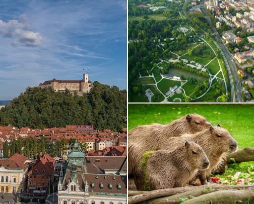 Visit Ljubljana, Slovenia cover photo collage