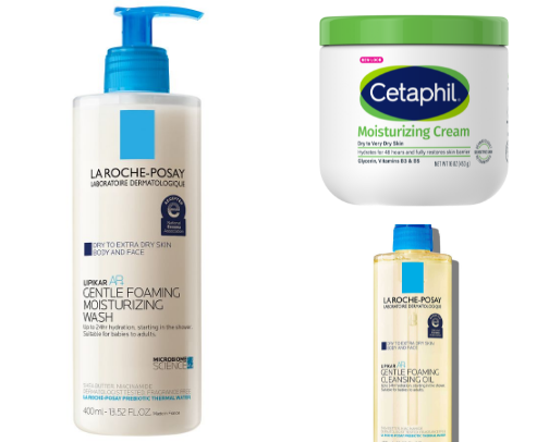 During and Post-Accutane Skincare Essentials cover photo collage