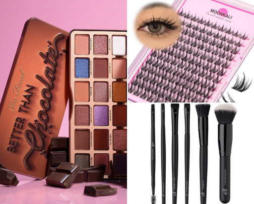 my makeup recs ✧˖° cover photo collage