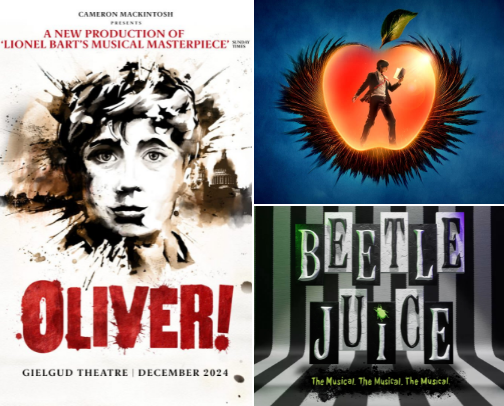 Best Musicals to see while in London cover photo collage