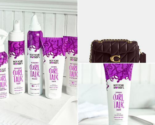 Curly hair products cover photo collage
