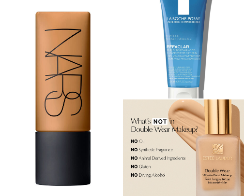 Oily skin cover photo collage