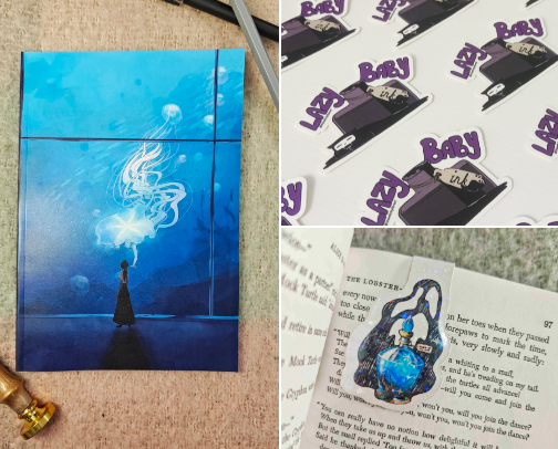 Memorable Notebooks and journal products with an artistic touch 💜💙 cover photo collage