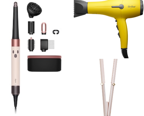 Hair tools cover photo collage