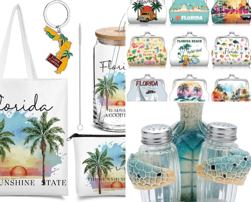 Florida Souvenirs Unique Gifts & Travel Keepsakes cover photo collage