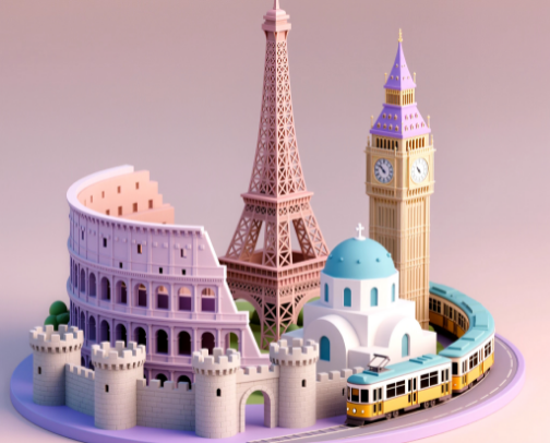 Travel to Europe with me 🧳 cover photo collage